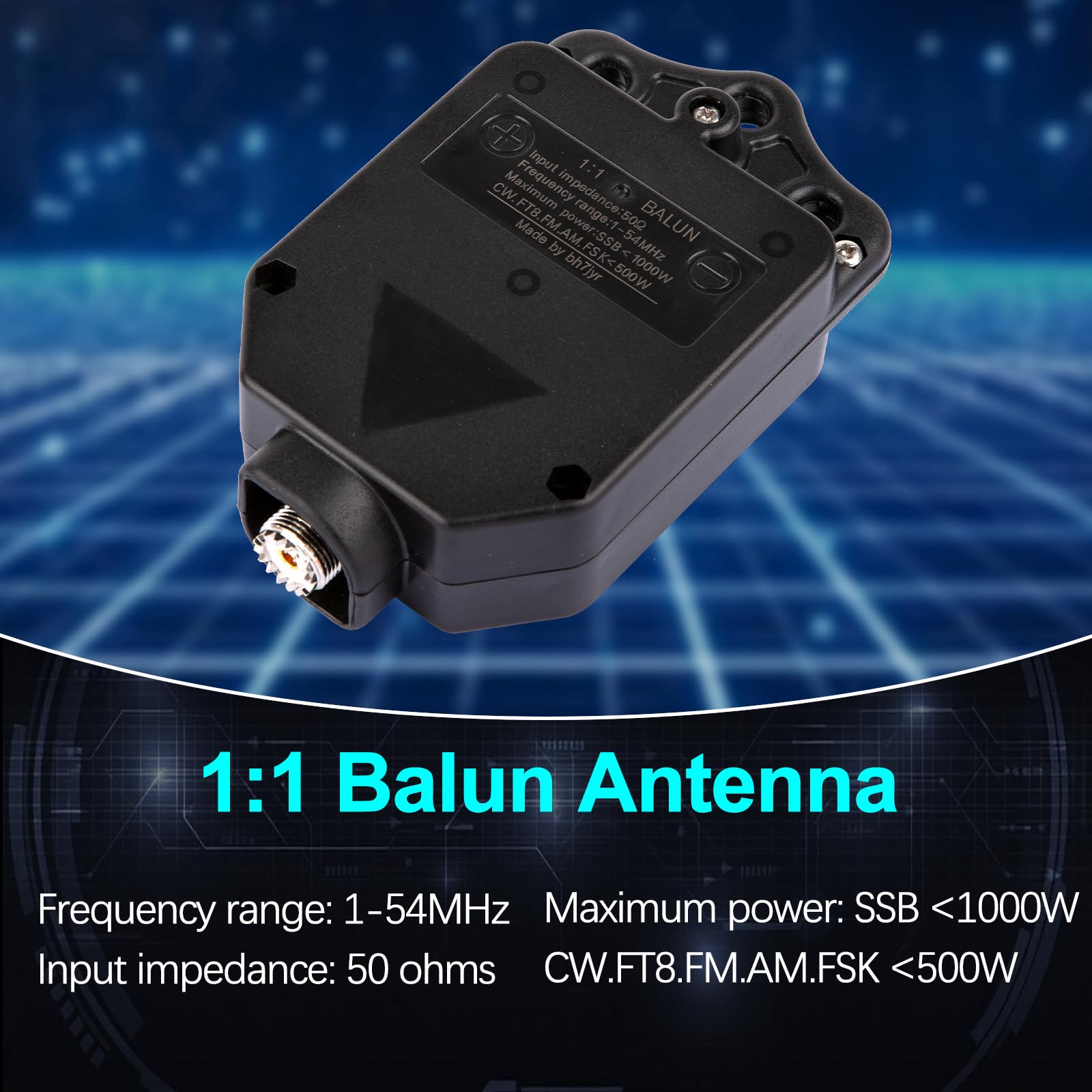 Amazon.co.jp: 1:1バランアンテナ 1000W 短波電流バラン ダイポール